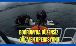 Bodrum'da düzensiz göçmen operasyonu