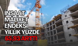 İnşaat maliyet endeksi yıllık yüzde 65,93 arttı