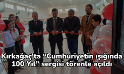 Kırkağaç'ta “Cumhuriyetin ışığında 100 Yıl” sergisi törenle açıldı