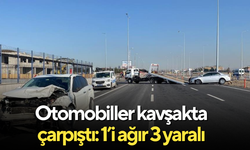 Otomobiller kavşakta çarpıştı: 1’i ağır 3 yaralı