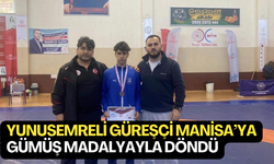 Yunusemreli güreşçi Manisa’ya gümüş madalyayla döndü