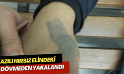 Azılı hırsız elindeki dövmeden yakalandı