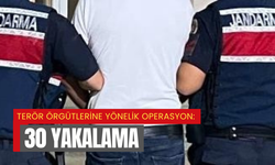 Terör örgütlerine yönelik operasyon: 30 yakalama