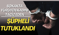 Sokakta yürüyen kadını taciz eden şüpheli tutuklandı