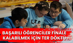 Başarılı öğrenciler finale kalabilmek için ter döktü