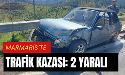 Marmaris’te trafik kazası: 2 yaralı