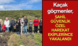 Kaçak göçmenler, Sahil Güvenlik Özel Harekat ekiplerince yakalandı