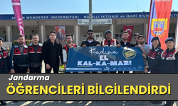 Jandarma üniversite öğrencilerini bilgilendirdi