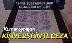 Kumar oynayan 4 kişiye 25 bin TL ceza