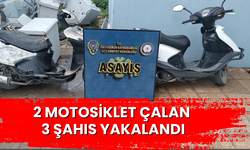 2 motosiklet çalan 3 şahıs yakalandı