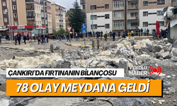 Çankırı’da fırtınanın bilançosu: 78 olay meydana geldi, 6 kişi yaralandı