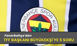 Fenerbahçe'den TFF Başkanı Büyükekşi'ye 5 soru