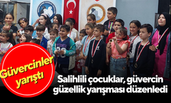 Salihlili çocuklar, güvercin güzellik yarışması düzenledi