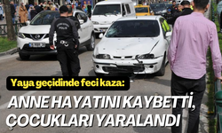 Yaya geçidinde feci kaza: Anne hayatını kaybetti, çocukları yaralandı