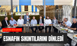 Başkan Balaban esnafın sıkıntılarını dinledi