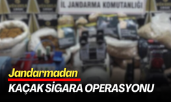 Jandarmadan kaçak sigara operasyonu