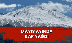 Mayıs ayında kar yağdı