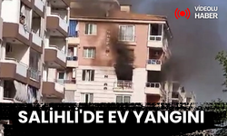 Salihli'de ev yangını korkuttu
