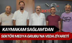 Kaymakam Sağlam’dan Sektör Medya Grubu’na veda ziyareti