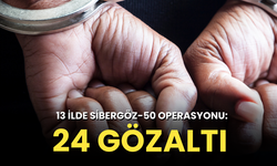 13 ilde Sibergöz-50 operasyonu:  24 gözaltı