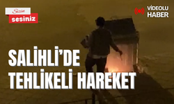 Salihli’de tehlikeli hareket: Çöpleri yaktı