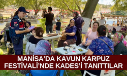 Manisa’da Kavun Karpuz Festivali’nde KADES’i tanıttılar