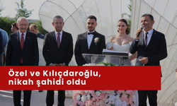 Özel ve Kılıçdaroğlu, nikah şahidi oldu