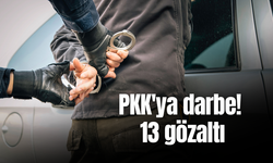 PKK'ya darbe! 13 gözaltı