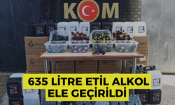 Manisa’da 635 litre etil alkol ele geçirildi