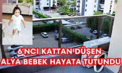 6'ncı kattan düşen Alya bebek hayata tutundu