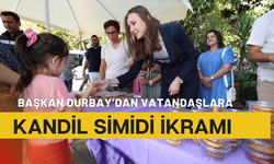 Başkan Durbay’dan vatandaşlara kandil simidi ikramı