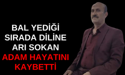 Bal yediği sırada diline arı sokan adam hayatını kaybetti