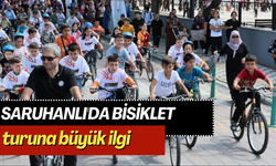 Saruhanlı'da bisiklet turuna büyük ilgi