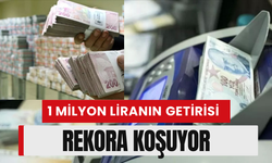 Mevduat faizinde 1 milyon liranın getirisi rekor seviyeye yaklaştı