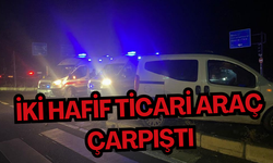 İki hafif ticari araç çarpıştı: 3 yaralı