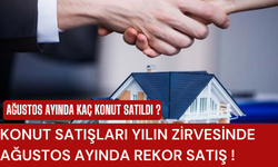 Konut satışları yılın zirvesinde… Ağustos ayında rekor satış !