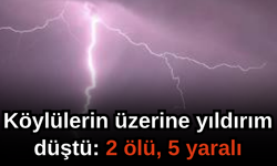 Ağacın altına sığınanların üzerine yıldırım düştü: 2 ölü, 9 yaralı