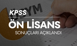 KPSS Ön Lisans sonuçları açıklandı