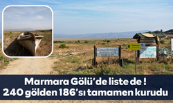 Marmara Gölü’de liste de ! 240 gölden 186’sı tamamen kurudu