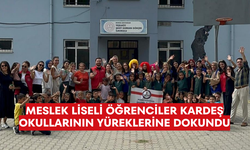 Meslek liseli öğrenciler kardeş okullarının yüreklerine dokundu