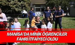 Manisa’da Minik öğrenciler fahri itfaiyeci oldu