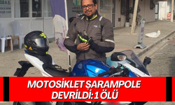 Motosiklet şarampole devrildi: 1 ölü