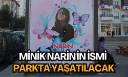 Minik Narin'in ismi parkta yaşatılacak