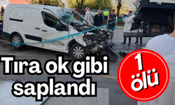 Hafif ticari araç park halindeki tıra ok gibi saplandı: 1 ölü