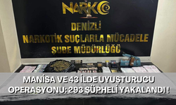 Manisa ve 43 ilde uyuşturucu operasyonu... 293 şüpheli yakalandı !