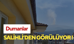 Son dakika… Dumanlar Salihli’den görülüyor…Salihli-Ödemiş sınırında büyük yangın