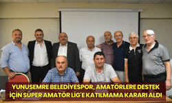 Yunusemre Belediyespor, amatörlere destek için Süper Amatör Lig'e katılmama kararı aldı