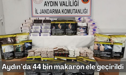 Aydın'da büyük operasyon; 44 bin makaron ele geçirildi!