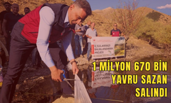 1 milyon 670 bin yavru sazan salındı