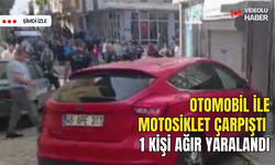 Feci kaza: Otomobil ve motosiklet çarpışmasında 1 ağır yaralı!